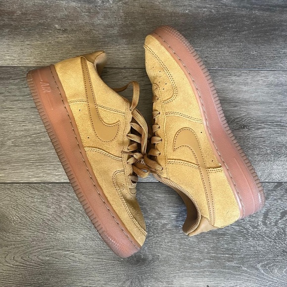 Nike Shoes - Nike Suede Platform AirForce 1 Sneakers
